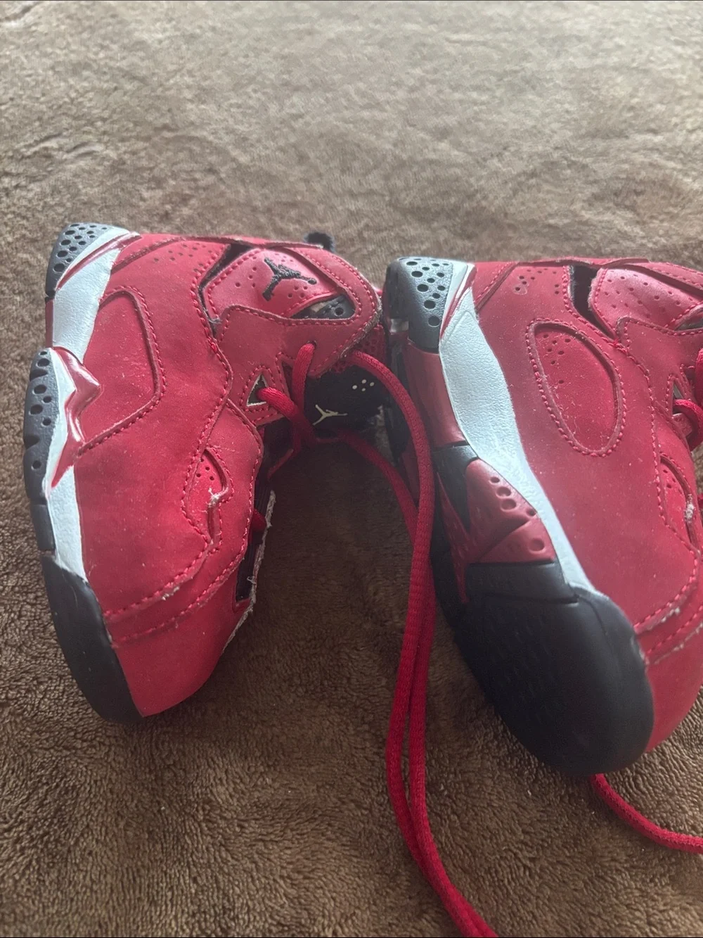 Jordan Toddler Red and Black High-Top Sneakers